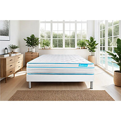 Bodycare Matelas BODYZONE+ 140x190 Ressorts ensachés, visco 5 zones Ultra épaisseur