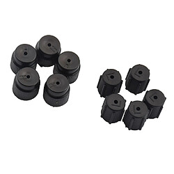 Acheter 10 Pcs Shrader Valve Retrofit R12 R134A AC Système Capuchon 13mm/16mm de Voiture Noir