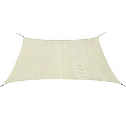 Maison Chic Parasol Jardin | Parasol en PEHD carré 3,6 x 3,6 m Crème - GKD52199