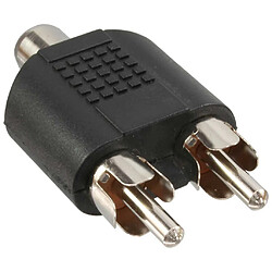 Adaptateur audio, InLine®, connecteur Cinch femelle à 2x connecteur Cinch