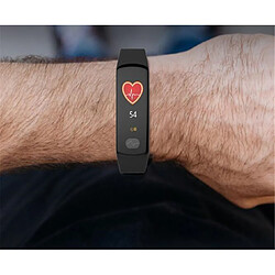 Acheter YP Select 0.96 pouces Écran couleur Pression artérielle Moniteur de fréquence cardiaque Sport Bluetooth Montre-bracelet intelligente-NOIR