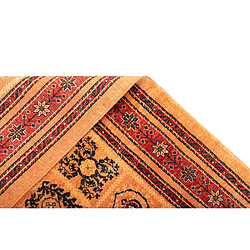 Vidal Tapis de laine 150x108 orange Kashkuli pas cher