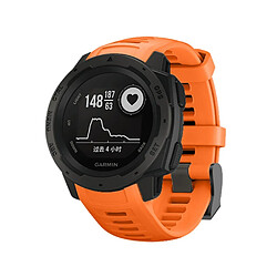 Acheter Bracelet en silicone 24mm orange pour votre Garmin Instinct