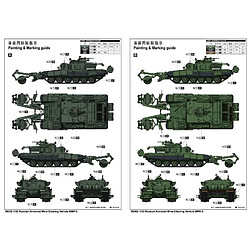 Avis Trumpeter Maquette Char Russian Armored Mine-clearing Vehicle Bmr-3