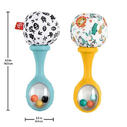 Avis Fisher Price Fisher-Price-Mes Premiers Maracas-Jouet d'éveil 2&nbsp;hochets des 3&nbsp;mois HMF34