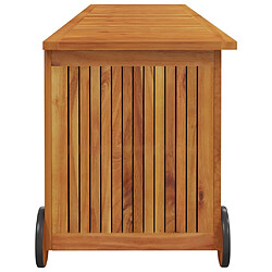 Acheter vidaXL Boîte de rangement de jardin avec roues 150x50x58cm bois acacia