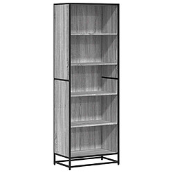 vidaXL Bibliothèque sonoma gris 60x35x170,5 cm bois d'ingénierie