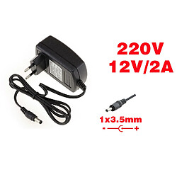 Kalea-Informatique Alimentation externe AC DC - 220V vers 12V 2A Fiche étroite 1x3.5mm Fiche étroite 1x3.5mm 