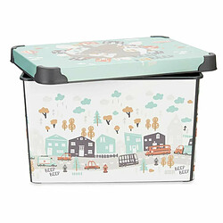 Avis Kipit Boîte de rangement avec couvercle Enfant Route Plastique 17 L 27,5 x 22 x 36,5 cm (12 Unités)