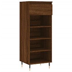 vidaXL Armoire à chaussures Chêne marron 40x36x105cm Bois d'ingénierie