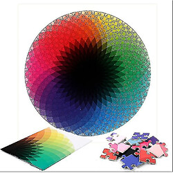 Acheter Universal Copoz rond arc-en-ciel puzzle casse-tête unique forme casse-tête adulte enfant jouets cadeaux