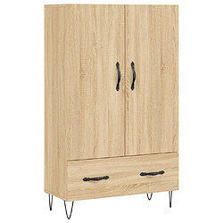 vidaXL Buffet haut chêne sonoma 69,5x31x115 cm bois d'ingénierie