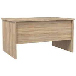 Maison Chic Table basse,Table Console Table d'appoint, Table pour salon Chêne sonoma 80x50x42,5 cm Bois d'ingénierie -MN75636 pas cher