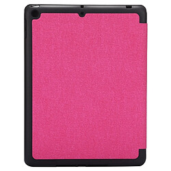 Avis Wewoo Smart Cover Magenta pour iPad Pro 10,5 pouces, avec trois pliage Holder & Pen Slots Tissu Texture Motif Horizontal Housse en cuir Flip