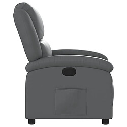 Avis vidaXL Fauteuil inclinable Gris Similicuir