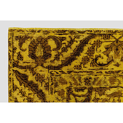 Avis Vidal Tapis de laine 279x189 jaune Vintage Royal