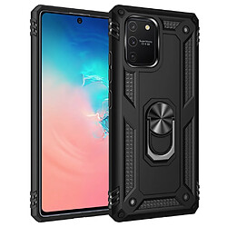 Coque en TPU combo style armure avec béquille noir pour votre Samsung Galaxy A91/S10 Lite/M80S