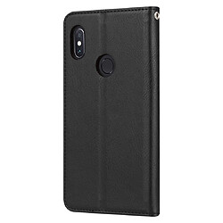 Wewoo Housse Coque Étui en cuir flip horizontal de texture de peau de pétrissage pour HUAWEI Nova3i / P Smart +avec cadre photo et support et fentes cartes et portefeuille noir