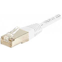 Abi Diffusion Cordon RJ45 catégorie 5e F/UTP blanc - 0,15 m