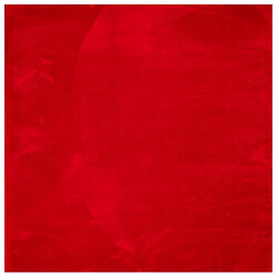 vidaXL Tapis HUARTE à poils courts doux et lavable rouge 160x160 cm