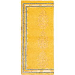 Vidal Tapis de couloir en laine 170x76 jaune Darya