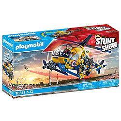 Playmobil® Playmobil 70833 Set de 36 pièces Air Stuntshow Hélicoptère et Équipe de Tournage Multicolore pas cher