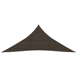 Helloshop26 Voile toile d'ombrage parasol 160 g/m² 4 x 4 x 4 m PEHD marron 02_0009165