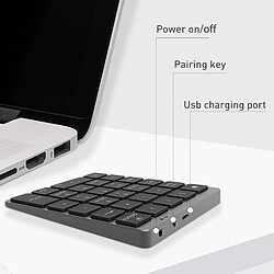 Acheter Universal Clavier numérique Bluetooth Clavier portable sans fil Couverture en alliage d &'aluminium Tablette iPad