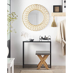 Beliani Miroir BOURDON 80 cm Doré