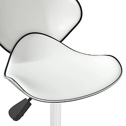 Acheter vidaXL Chaise de salle à manger Blanc Similicuir