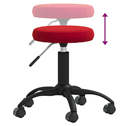 Avis vidaXL Tabouret de massage Velours Rouge bordeaux