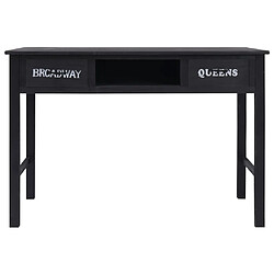 Avis vidaXL Table console Noir 110x45x76 cm Bois