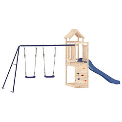 Maison Chic Aire de jeux d'extérieur | Maisonnette de jeu | Maison pour enfants bois de pin massif -GKD72626