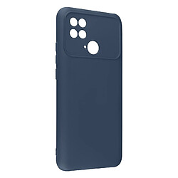 Avizar Coque pour Xiaomi Poco C40 Semi-rigide Soft-touch Fine Bleu Nuit