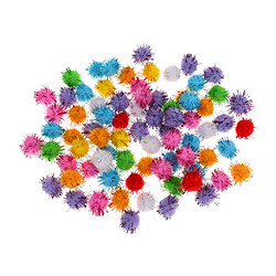 100pcs 1.5cm Pompons Balles de Clinquant Jouets de Chat