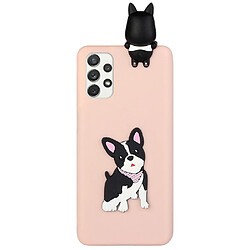 Coque en TPU antichoc, avec décoration de figurines 3D chien mignon pour votre Samsung Galaxy A53 5G