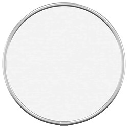 Maison Chic Miroir mural | Miroir Décoration pour Maison Salle de Bain Argenté 20 cm Rond -GKD67284