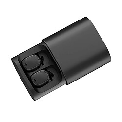 Ecouteurs sans fil QCY T1 Pro TWS Bluetooth V4.2 avec micro et étui de charge, Noir