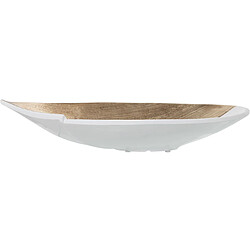 Centre de Table Alexandra House Living Blanc Doré Céramique 10 x 45 x 26 cm