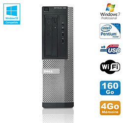 PC DELL Optiplex 390 DT G630 2.7Ghz 4Go 160Go Graveur DVD WIFI HDMI Win 7 Pro - Occasion