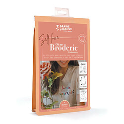 Graines Creatives Kit de broderie sur vêtement self love