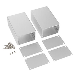 2x Boîtier Externe en Alliage Aluminium Enclosure pour Disque Ordinateur