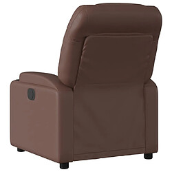 Avis vidaXL Fauteuil inclinable électrique Marron Similicuir