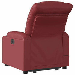 Acheter Maison Chic Fauteuil Relax pour salon, Fauteuil inclinable de massage Rouge bordeaux Similicuir -GKD12159