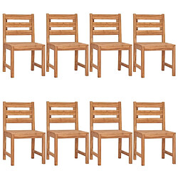 Acheter Salle à dîner de jardin 9 pcs,Table et chaise à manger Bois de teck solide -MN21855