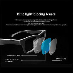 Acheter Universal Ecouteurs Lunettes de soleil Lunettes intelligentes Support Bluetooth avec micro Ecouteurs de conduite sport @