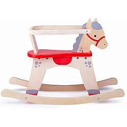 Bigjigs Toys Jeu en bois - Cheval à bascule