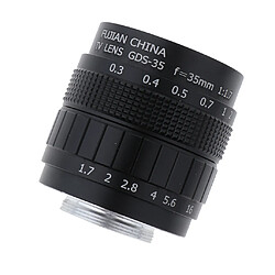 Avis 35mm f / 1.7 Objectif de mise au point manuelle pour caméra noir sans miroir à monture C