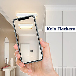 NETTLIFE Plafonnier LED Lampe de Chambre à Coucher Dimmable avec Télécommande 30 cm Lampe de Cuisine Moderne 32 W Lampe de Salon Carrée Blanc pas cher