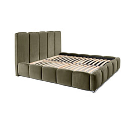 Bestmobilier Torreon - lit coffre - 180x200 - sommier inclus - en velours